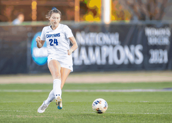 CNU Women's Soccer Team in action.