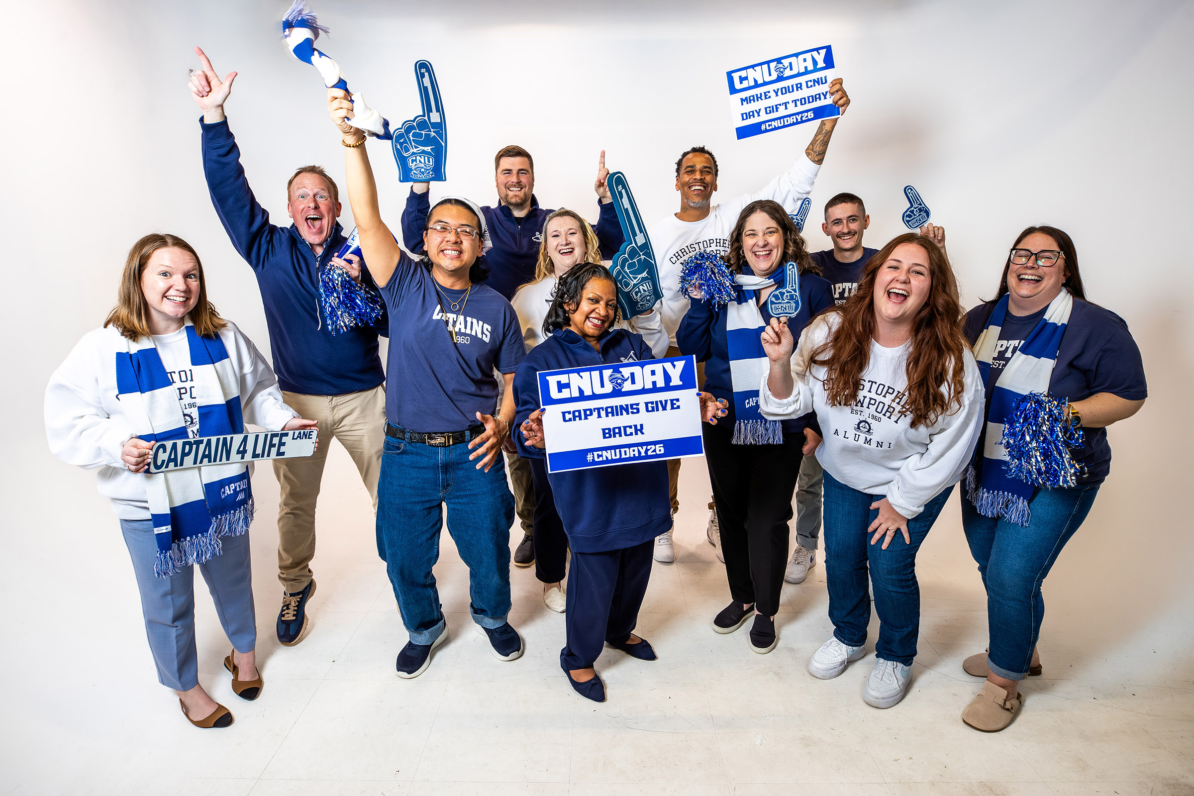 Photograph of Captains in their Vault spirit gear