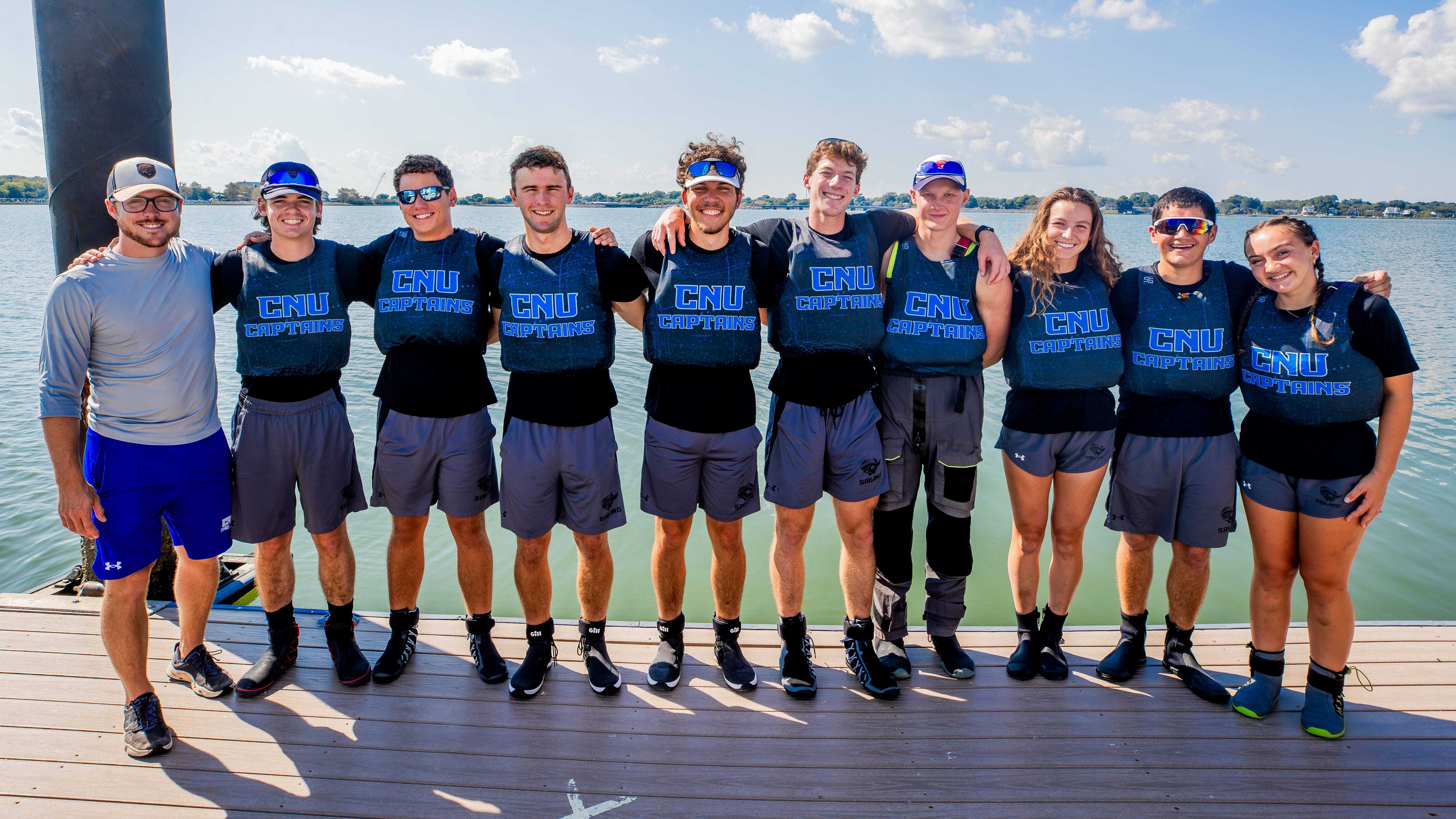Photograph of the sailing team
