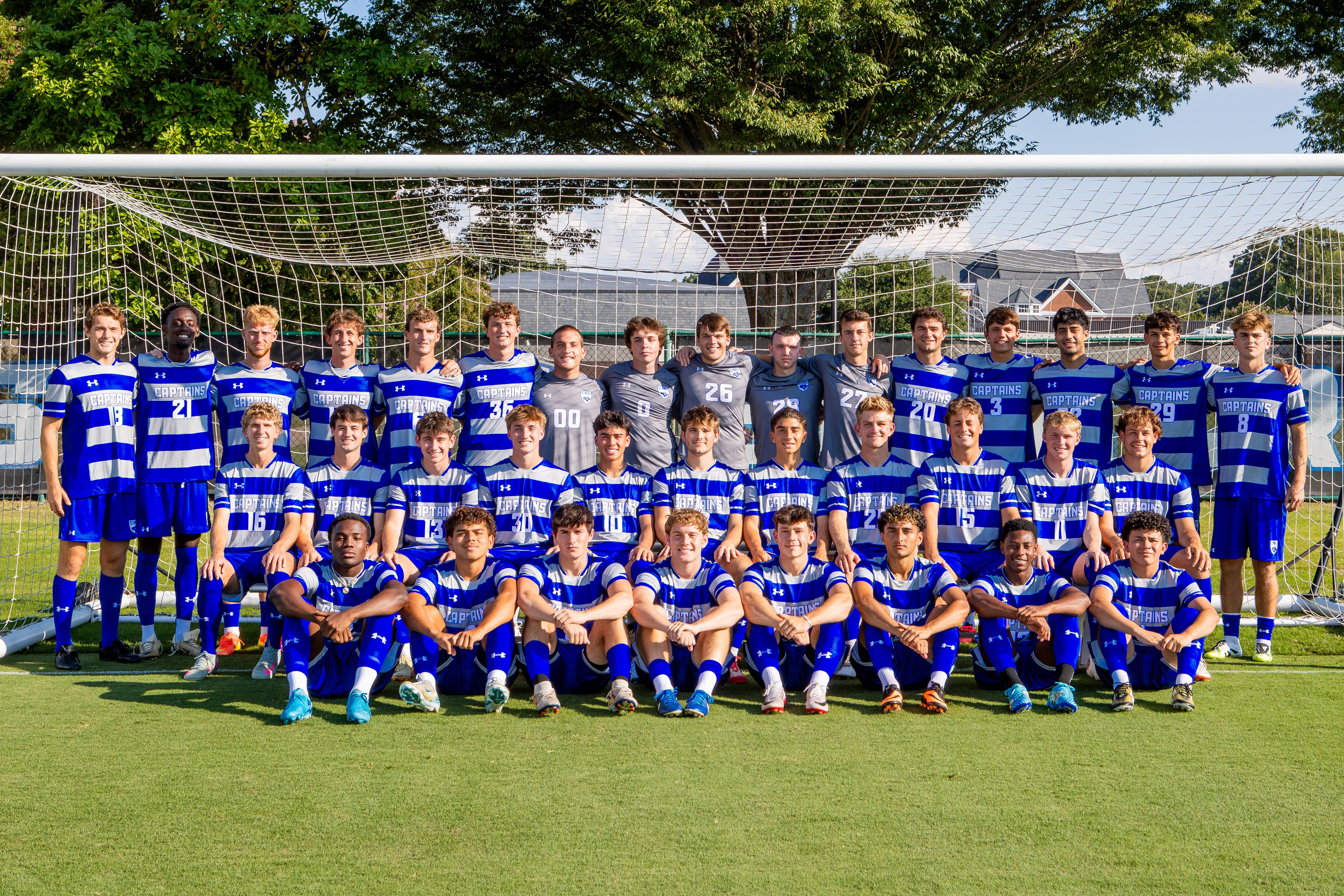Photograph of the men's soccer team