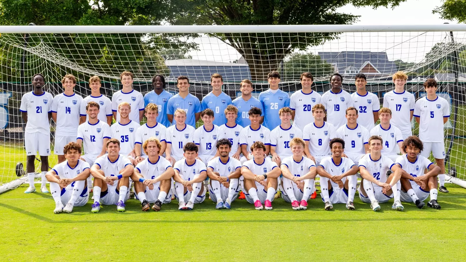 Photograph of the men's soccer team
