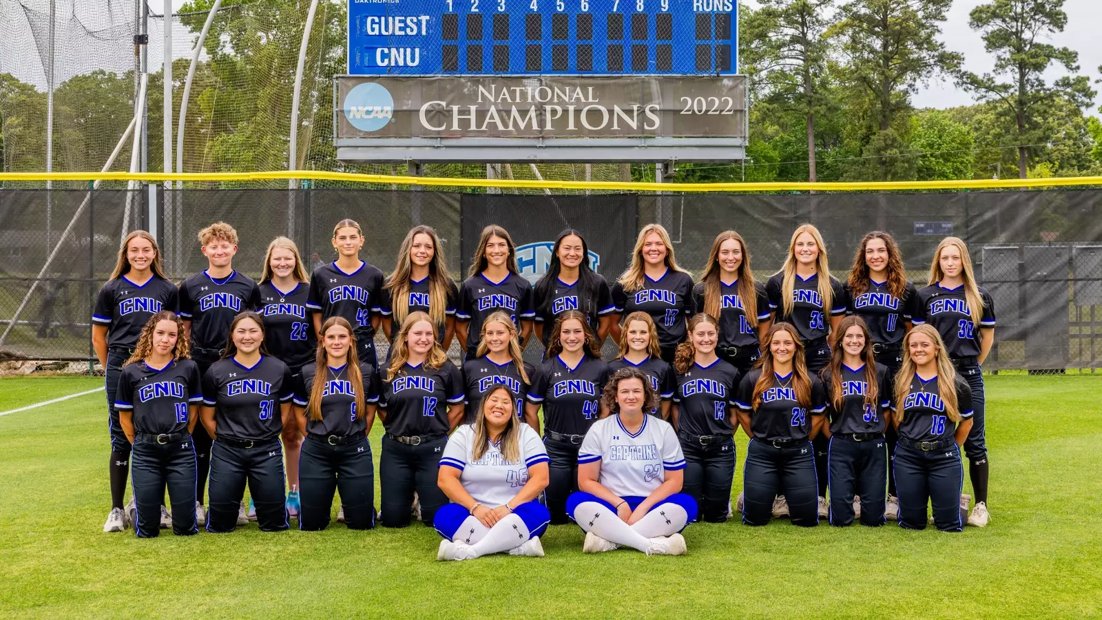 Group photo of the Softball team